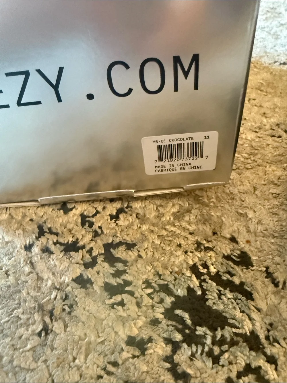 Yeezy Slide (YS-01) chocolate size 11